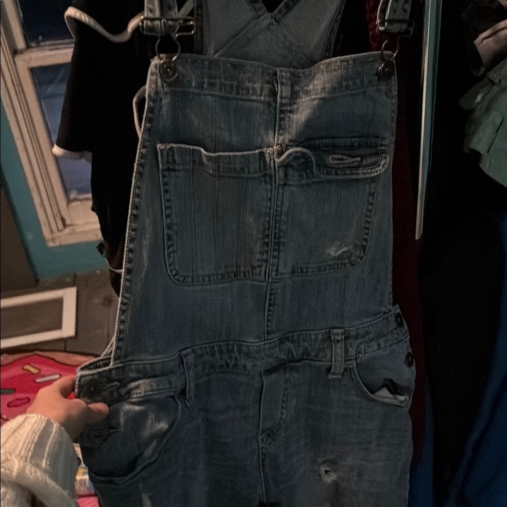Mossimo Supply Co. Blue Denim Overalls